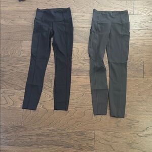 Lululemon Black and Gray Leggings